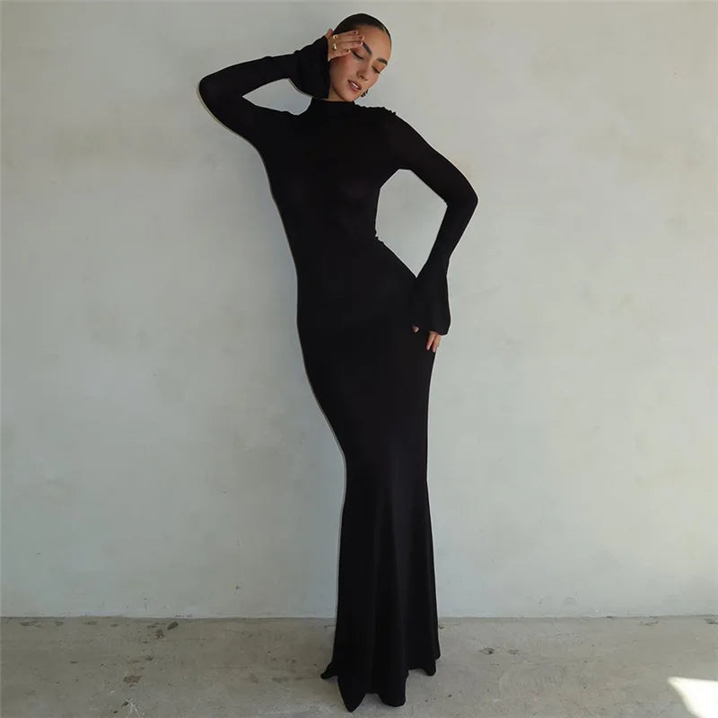 Elegant Blackless Dress
