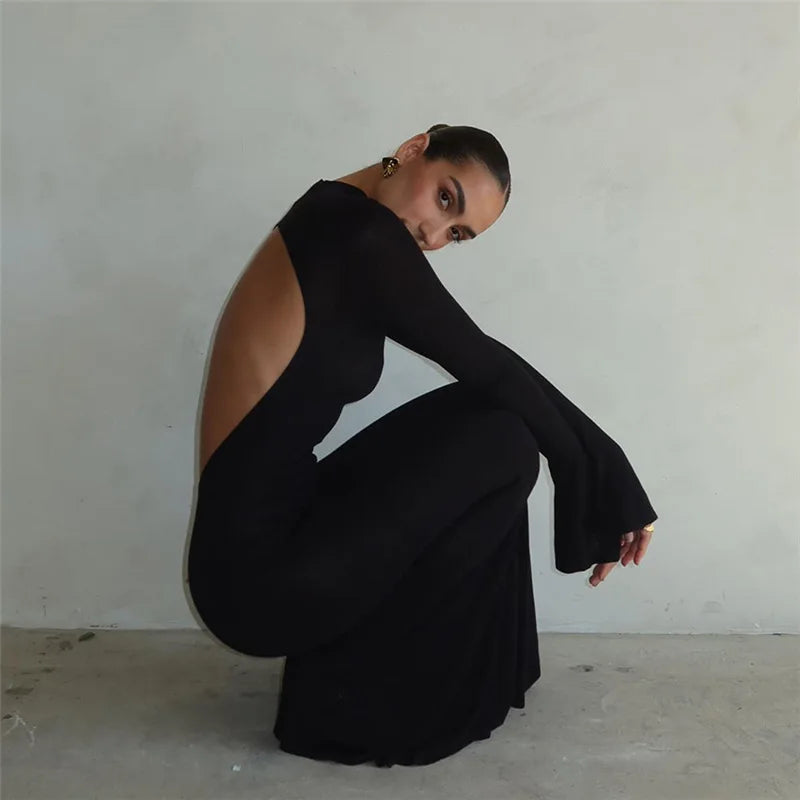 Elegant Blackless Dress
