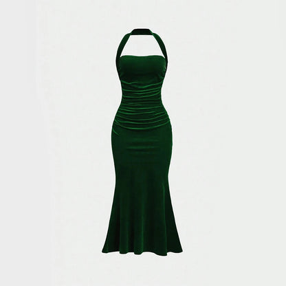 Sleeveless Halter Neck Summer Dress