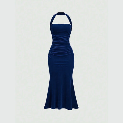 Sleeveless Halter Neck Summer Dress