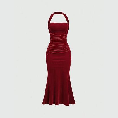 Sleeveless Halter Neck Summer Dress