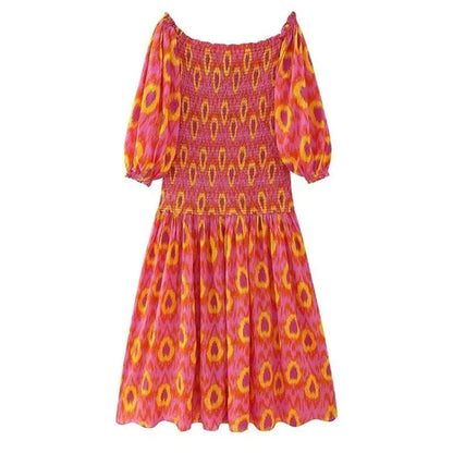 Sunset Boho Midi Dress