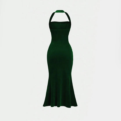 Sleeveless Halter Neck Summer Dress
