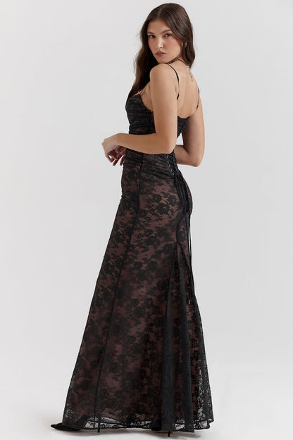 Elegant Lace Bodycon Corset Dress