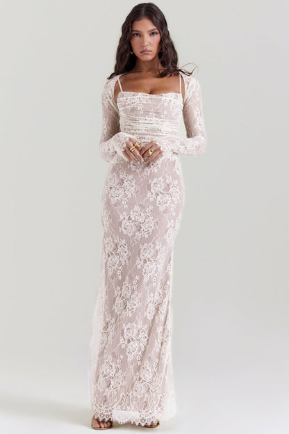 Elegant Lace Bodycon Corset Dress