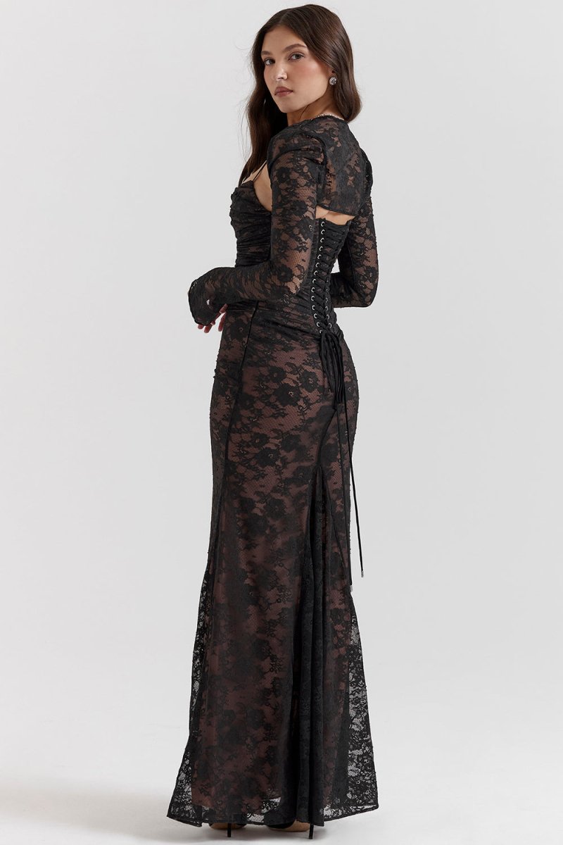 Elegant Lace Bodycon Corset Dress