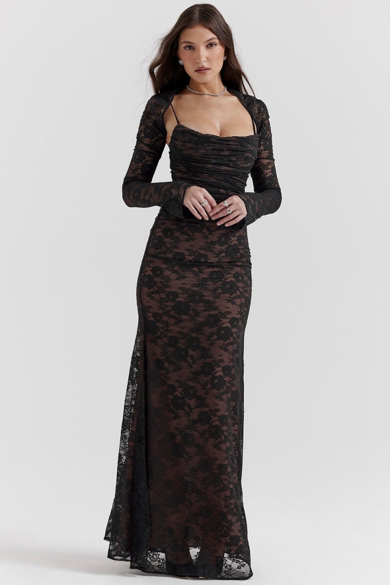 Elegant Lace Bodycon Corset Dress