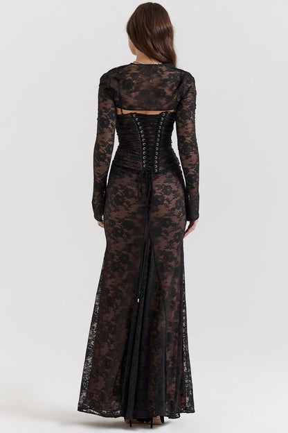 Elegant Lace Bodycon Corset Dress